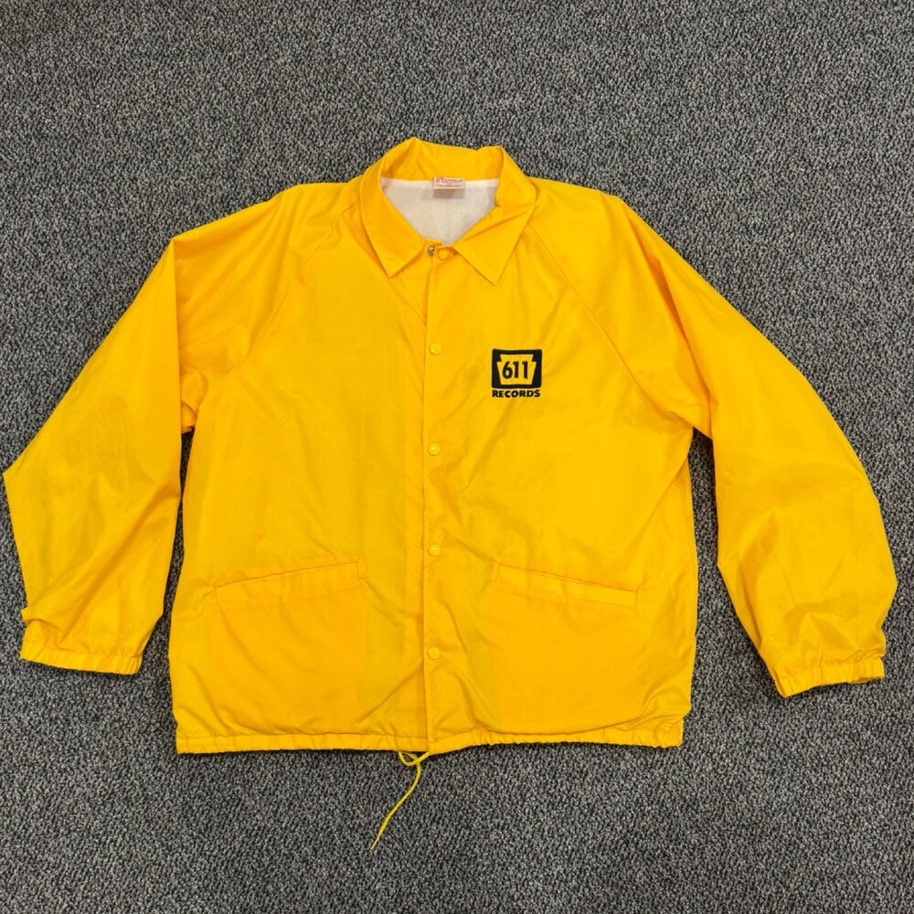 611 Records Philadelphia 1990s Windbreaker Jacket size XL